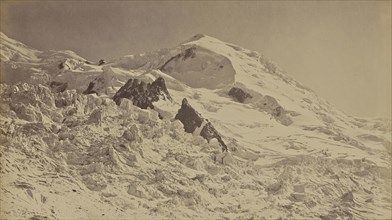 Savoie. Grandes, sic, Mulets et dome dir, sic, Gouser, ?, Bisson Frères, French, active 1840 - 1864, The Alps, France; 1860