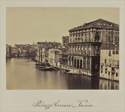 Palazzo Corraro - Venice; Attributed to Antonio Perini, Italian, 1830 - 1879, Venice, Italy; about 1855; Albumen silver print