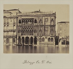 Palazzo Ca. D. Ori; Attributed to Antonio Perini, Italian, 1830 - 1879, Venice, Italy; about 1855; Albumen silver print