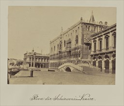 Riva die Schiavoni - Venice; Attributed to Antonio Perini, Italian, 1830 - 1879, Venice, Italy; about 1855; Albumen silver
