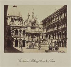 Cartele del Palazzo Ducale - Venice; Attributed to Antonio Perini, Italian, 1830 - 1879, Venice, Italy; about 1855; Albumen