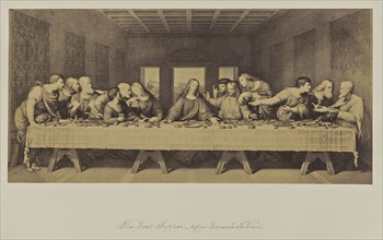 The Last Supper - after Leonardo da Vinci; Great Britain; 1865; Albumen silver print