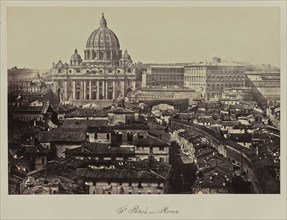 St. Peter's - Rome; Attributed to Robert Eaton, British, 1819 - 1871, Mc Lean, Melhuish, Napper & Co., English, active 1850s