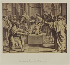 Cartoon, Elyamus the Sorcerer; Attributed to Leonida Caldesi, Italian, 1823 - 1891, Great Britain; 1865; Albumen silver print