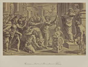 Cartoon, Paul and Barnabus at Athens; Attributed to Leonida Caldesi, Italian, 1823 - 1891, Great Britain; 1865; Albumen silver