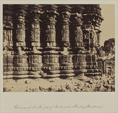 Columns of the Temple od Ambernath - Bombay Presidency; Col. T. Biggs, British, 1822 - 1905, or Dr. William Henry Pigou