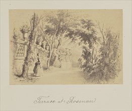 Terrace at Rosenau; 1865; Albumen silver print