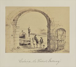 Coburg, the Fortress Gateway; about 1865; Albumen silver print