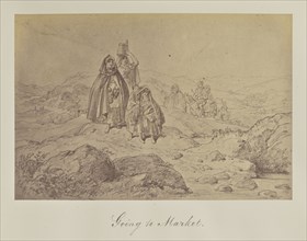 Going to Market; about 1865; Albumen silver print