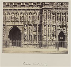 Exeter Cathedral; Attributed to Francis Bedford, English, 1815,1816 - 1894, Exeter, Great Britain; about 1865; Albumen silver