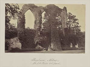 Bayham Abbey - Site of the Cloister looking north; Bayham, Great Britain; about 1865; Albumen silver print