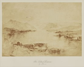 The Lake of Lucerne. by Turner; Caroline Bertolacci, British, born 1825, active 1860s - 1890, about 1863; Albumen silver print