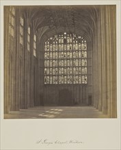 St George's Chapel - Windsor; Roger Fenton, English, 1819 - 1869, Windsor, Great Britain; about 1865; Albumen silver print