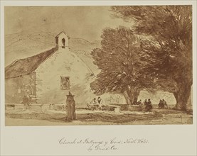 Church at Bettywys y Coid, North Wales. by David Cox; 1865; Albumen silver print