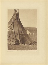 Piegan Lodge; Edward S. Curtis, American, 1868 - 1952, Seattle, Washington, United States; negative 1910; print 1911