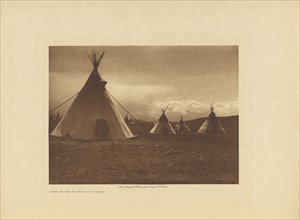 Camp in the Foot-hills - Piegan; Edward S. Curtis, American, 1868 - 1952, Seattle, Washington, United States; negative 1905