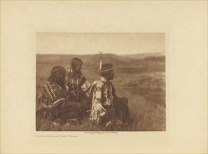 Overlooking the Camp - Piegan; Edward S. Curtis, American, 1868 - 1952, Seattle, Washington, United States; negative 1909