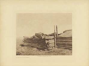 A Grave-house - Piegan; Edward S. Curtis, American, 1868 - 1952, Seattle, Washington, United States; 1911; Photogravure