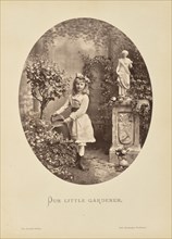 Our little gardener; Friedrich Bruckmann, German, 1814 - 1898, Munich, Germany, Europe; before December 1882; Woodburytype