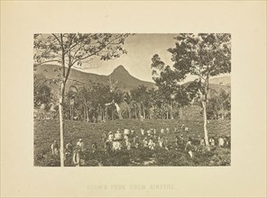 Adam's Peak, from Kintyre; Henry W. Cave, English, 1854 - 1913, Sri Lanka; about 1890; Photogravure; 5.9 × 8.8 cm