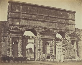 Porta Maggiore & Bakers Tomb, Rome; Mrs. Jane St. John, British, 1803 - 1882, Rome, Italy; 1856 - 1859; Albumen silver print
