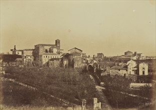 Church of St Giovanni e Paolo from the Palace of the Caesars, Rome; Mrs. Jane St. John, British, 1803 - 1882, Rome, Italy; 1856