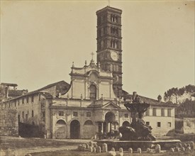 Church of Sta Maria in Cosmedin, Rome; Mrs. Jane St. John, British, 1803 - 1882, Rome, Italy; 1856 - 1859; Albumen silver print