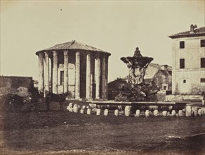 Temple of Vesta, Rome; Mrs. Jane St. John, British, 1803 - 1882, Rome, Italy; 1856 - 1859; Albumen silver print from a paper