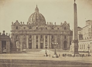 St Peters, Rome; Mrs. Jane St. John, British, 1803 - 1882, Rome, Italy; 1856 - 1859; Albumen silver print from a paper negative