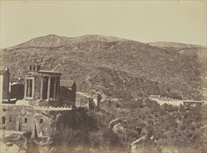 Temple of the Sybil, Tivoli; Mrs. Jane St. John, British, 1803 - 1882, Tivoli, Italy; 1856 - 1859; Albumen silver print