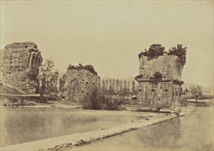 Augustus' Bridge, Narni; Mrs. Jane St. John, British, 1803 - 1882, Narni, Italy; 1856 - 1859; Albumen silver print from a paper