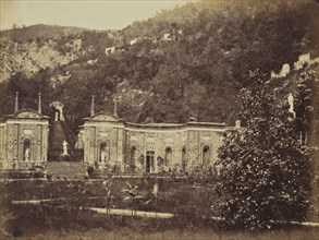 Garden at Villa d'Este; Mrs. Jane St. John, British, 1803 - 1882, Como, Italy; 1856 - 1859; Albumen silver print from a paper