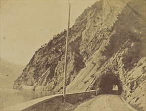 Galleries on the Stelvio Road, Como; Mrs. Jane St. John, British, 1803 - 1882, Como, Italy; 1856 - 1859; Albumen silver print
