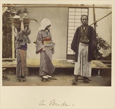 A Bride; Shinichi Suzuki, Japanese, 1835 - 1919, Japan; about 1873 - 1883; Hand-colored Albumen silver print