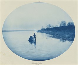 Mechanic's Rock, Low Water; Henry P. Bosse, American, 1844 - 1903, 1889; Cyanotype; 26.5 × 33.2 cm, 10 7,16 × 13 1,16 in
