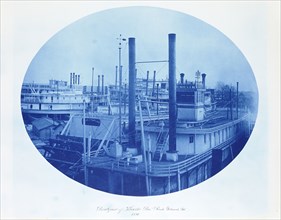 Boatyard of Kahlke Bros., Rock Island, Illinois; Henry P. Bosse, American, 1844 - 1903, Rock Island, Illinois, United States