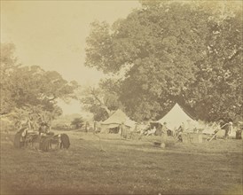 Hunting Camp; Colonel William Willoughby Hooper, British, 1837 - 1912, India; about 1870; Albumen silver print