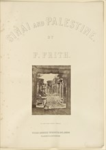 The Street Called Straight, Damascus; Francis Frith, English, 1822 - 1898, Damascus, Syria; 1859 -1860; Albumen silver print