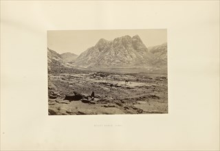 Mount Horeb, Sinai; Francis Frith, English, 1822 - 1898, Sinai; 1858; Albumen silver print