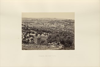 Jerusalem, from Mount Scopus; Francis Frith, English, 1822 - 1898, Jerusalem, Israel; 1858; Albumen silver print