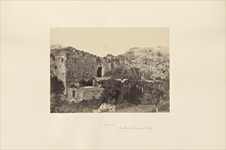 Banias, The Ancient Caesarea Philippi; Francis Frith, English, 1822 - 1898, Caesarea Philippi, Golan Heights; 1858; Albumen