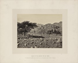 Ruins of the Ancient City of Paran; Francis Frith, English, 1822 - 1898, Sinai Peninsula, Egypt; about 1865; Albumen silver