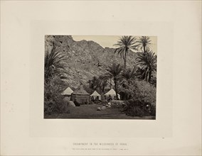Encampment in the Wilderness of Paran; Francis Frith, English, 1822 - 1898, Sinai Peninsula, Egypt; about 1865; Albumen silver