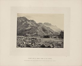 Distant View of Mount Serbal in the Evening; Francis Frith, English, 1822 - 1898, Sinai Peninsula, Egypt; about 1865; Albumen