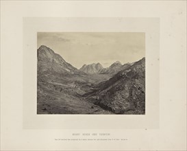 Mount Horeb, Ras Susafeh, Francis Frith, English, 1822 - 1898, Sinai Peninsula, Egypt; about 1865; Albumen silver print
