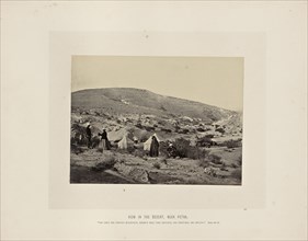 View in the Desert, Near Petra; Francis Frith, English, 1822 - 1898, Jordan; about 1865; Albumen silver print
