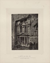 El Khusné, the Rock Temple, Petra; Francis Frith, English, 1822 - 1898, Petra, Jordan; about 1865; Albumen silver print