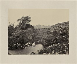 The Fountain of Jericho, and Probable Site of the City; Francis Frith, English, 1822 - 1898, Israel; about 1865; Albumen silver