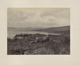 Site of Capernaum, Sea of Galilee, with the Country of the Gadarenes in the Distance; Francis Frith, English, 1822 - 1898