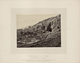 Principal Source of the Jordan, Flowing from a Cave Near Banias; Francis Frith, English, 1822 - 1898, Israel; about 1865